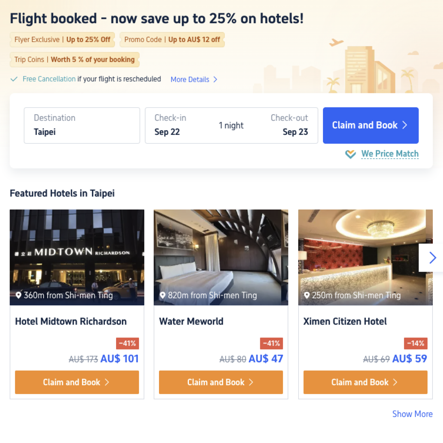 Trip.com booking confirmation
